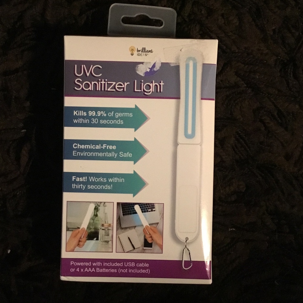 Rebrilliant UVC Sanitizer Light - White and Blue - kills 99.9% in 30 seconds